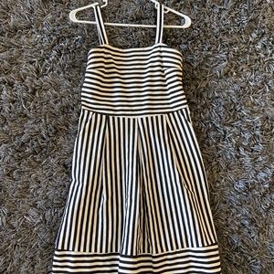 Black & White Striped Dress, Size M Womens